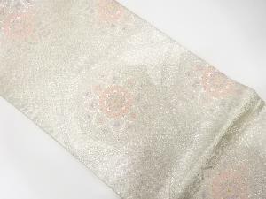 アンティーク　組紐に華文模様織り出し袋帯(材料)